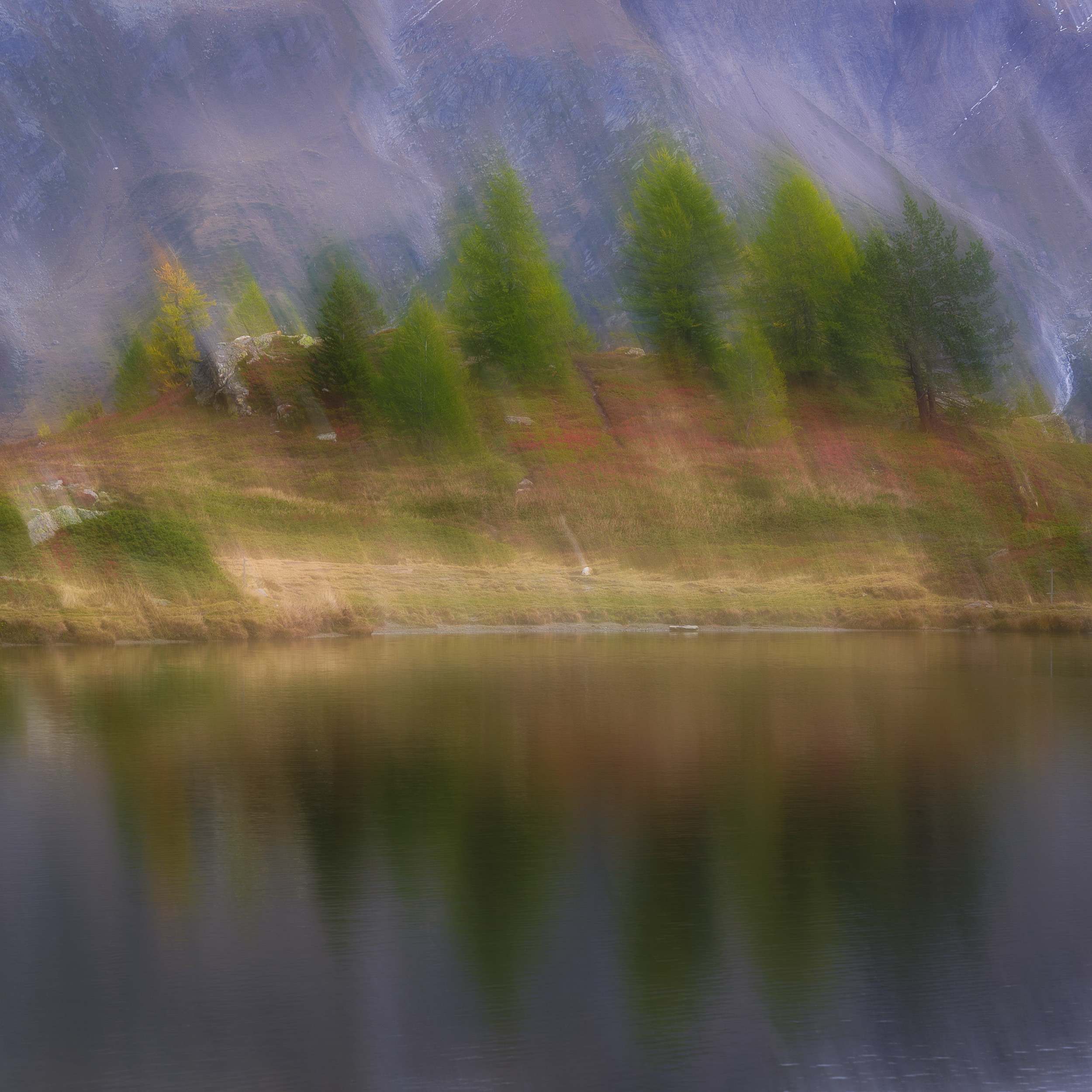 Icm Painting Of A Lake
